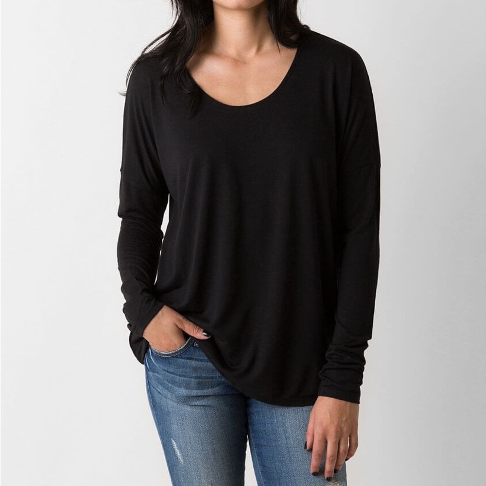 RVCA Black Long Sleeve Women's Top